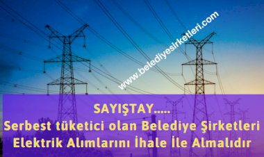 SAYIŞTAY: Belediye Şirketi Serbest Tüketici İse Elektrik Alımlarını 4734 S. Kanun Kapsamında Almalıdır